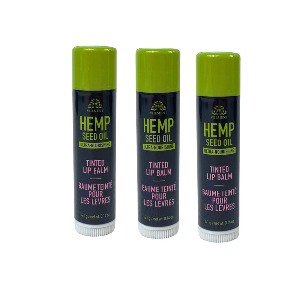 Avon Veilment Hemp Seed Oil Ultra-Nourishing Tinted Lip Balm, RED, LOT OF 3 - Picture 1 of 1